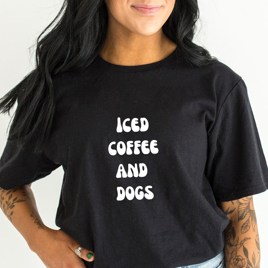 Iced Coffee And Dogs T-Shirt