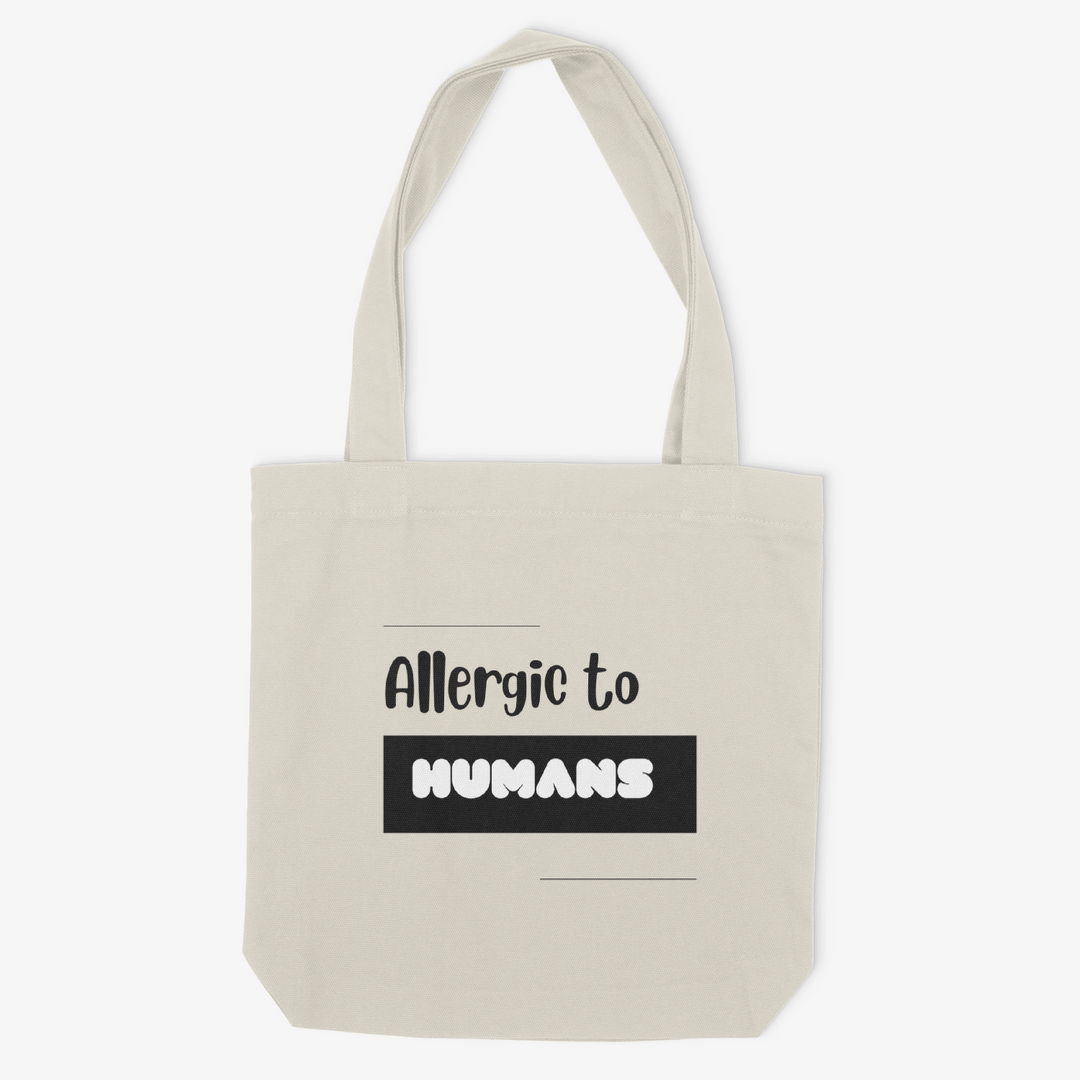Allergic To Humans Tote Bag
